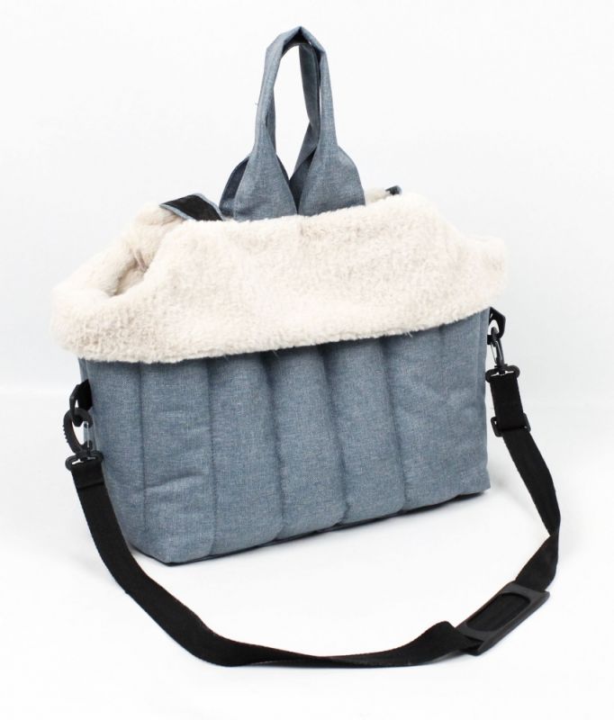 Сумка-лежак Затишок джинс, 38х32х20 см 