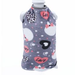 Толстовка для котів Серце махра 1 А22  В27см