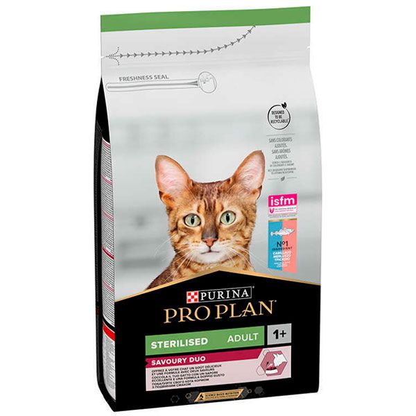 Pro Plan Sterilised Cod  Trout корм для стерилізованих котів з тріскою та форелью 10 кг