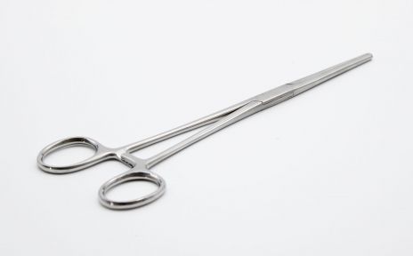 Затискач кровоспинний Кохера прямий із зубчиком 20 см.Затискач кровоспинний Кохера прямий із зубчиком 20 см. 