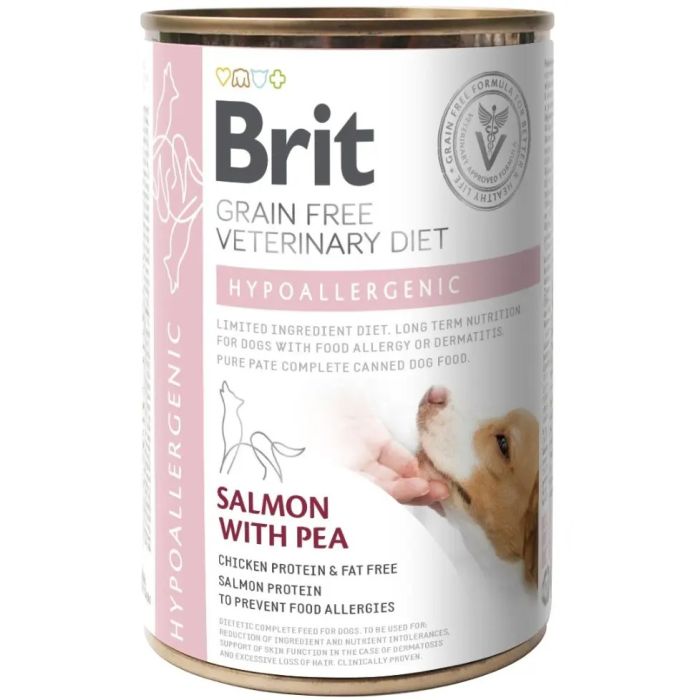 Brit Grain Free Veterinary Diet з лососем вологий корм для собак при харчовій алергії 400 гр 