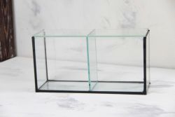 Акваріум для півників 2 секції 341717см 10 л 