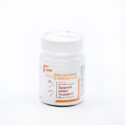 Dolfos Dolvit Beta carotene  biotin forte mini Долфос БетаКаротин та біотин форте для собак міні 90 тб. 