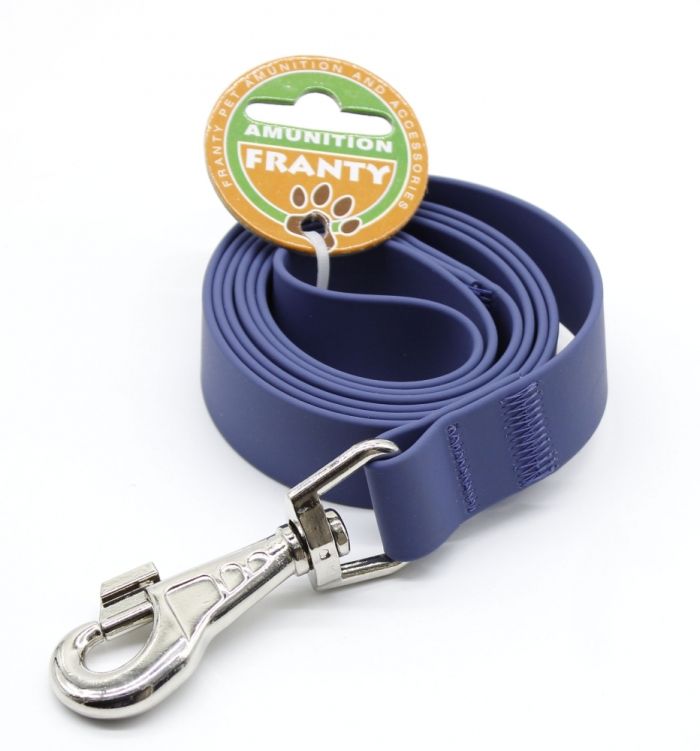 Повідець Franty Сяйво біотан Чорний 25 мм  1,2 м. Помаранчевий