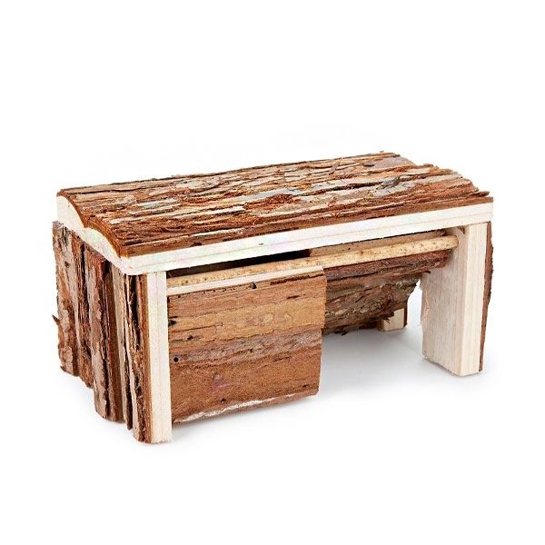 Деревяний будинок для гризунів, 19х19х7,5 см 