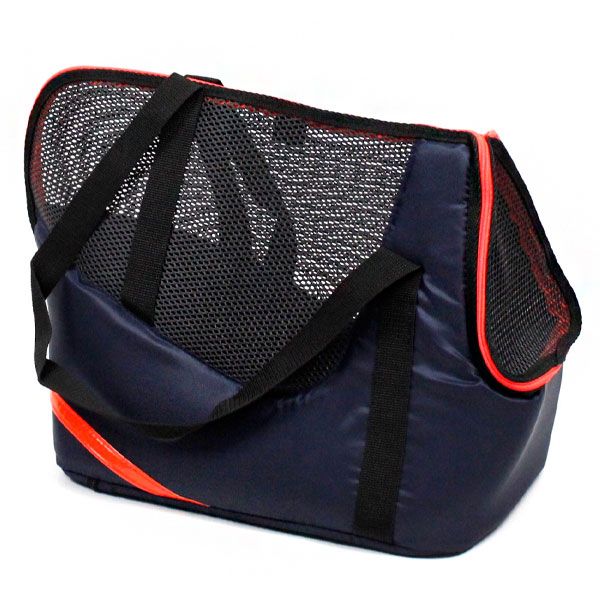 Сумка Крос темно-синя (помаранчева смуга), 32х27х22 см 