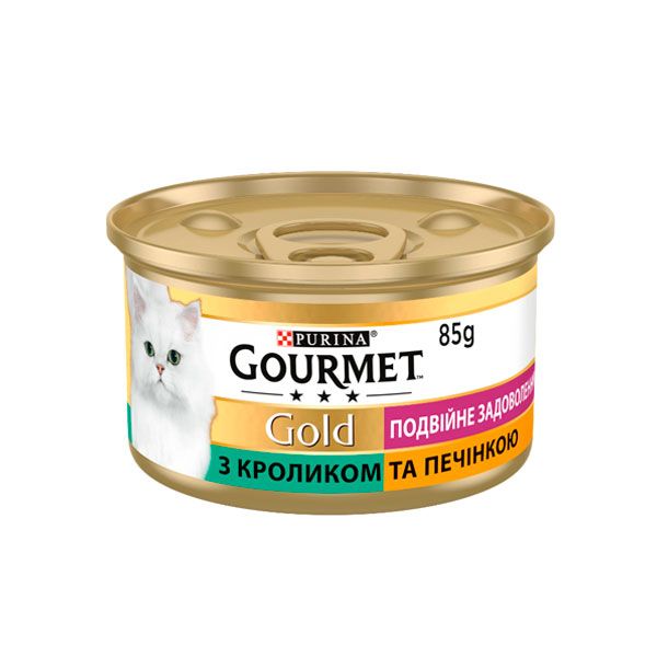 Gourmet Gold шматочки для котів із кроликом і печінкою, 85 г 85 г