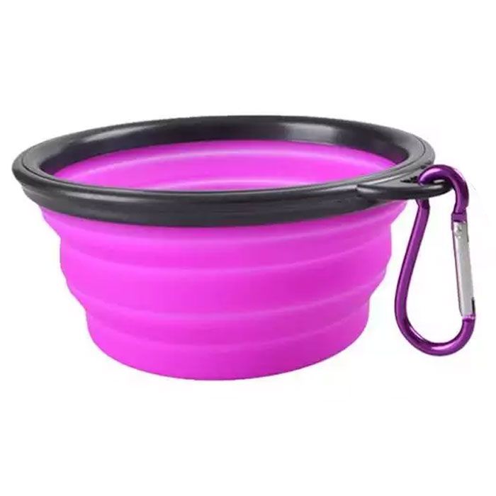 Миска Дорожня з карабіном d 11см 350 мл Ліловий