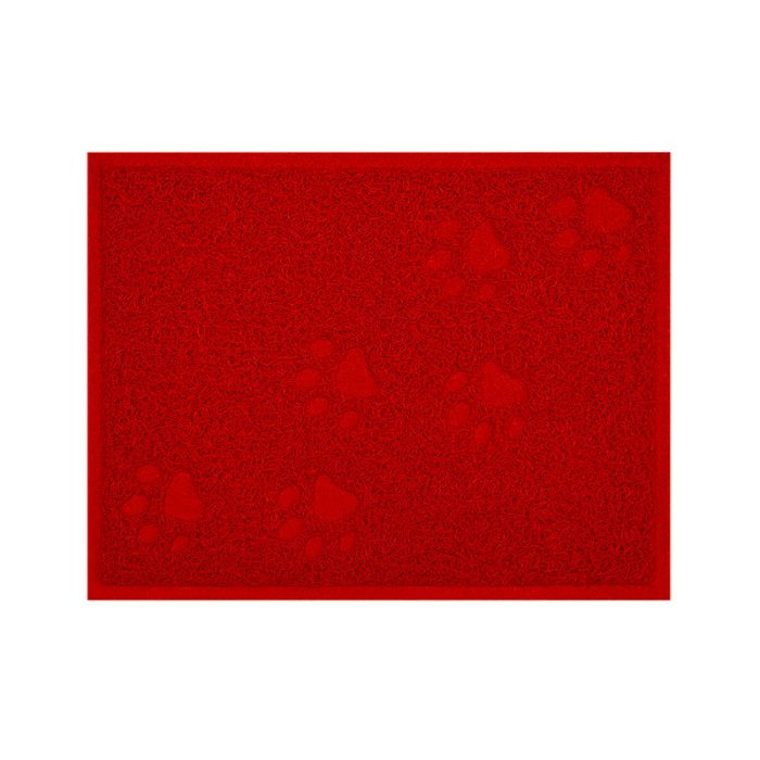 Килимок прямокутний з лапками 3040см Червоний