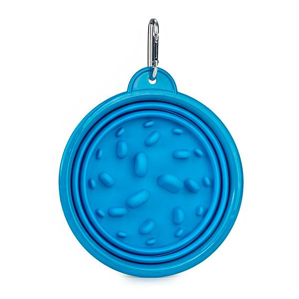 Миска силіконова для повільного харчування блакитна, 1000 мл 