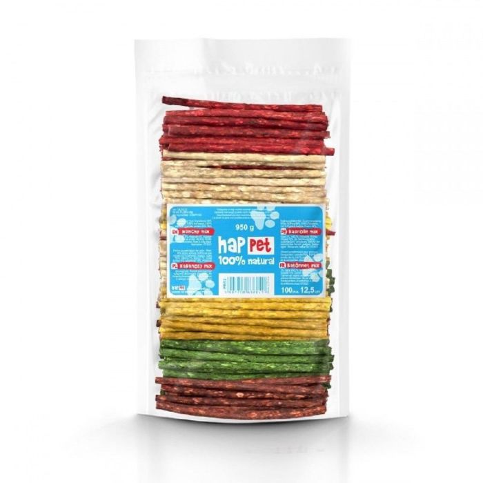 Палички KABANOS MIX ласощі для собак 100 шт 13см 8-10мм 950гр