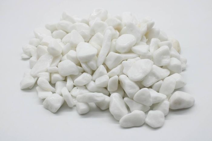 Ґрунт Галька біла Тассос 10-30 мм, вага 10 кг 