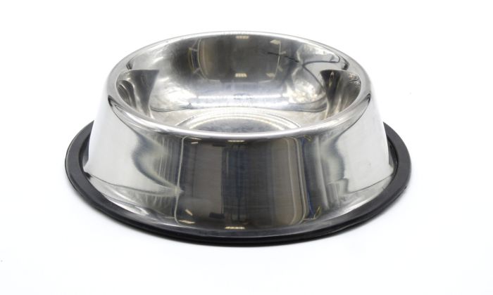 Миска металева з гумовою основою 300 мл.