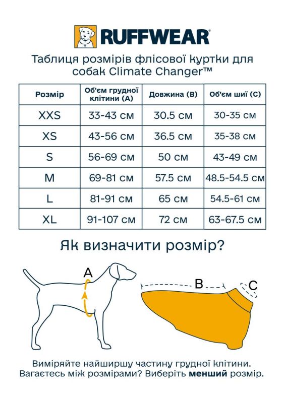 Флісова куртка для собак Ruffwear Climate Changer™ L Синій