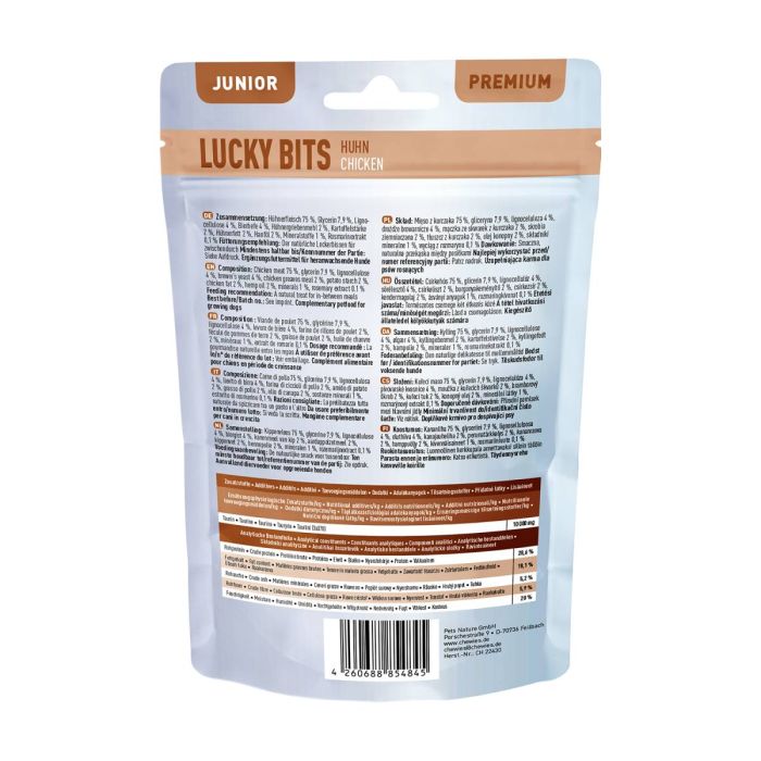 Натуральні ласощі з мʼяса Курки Chewies Lucky Bits для цуценят 80 г
