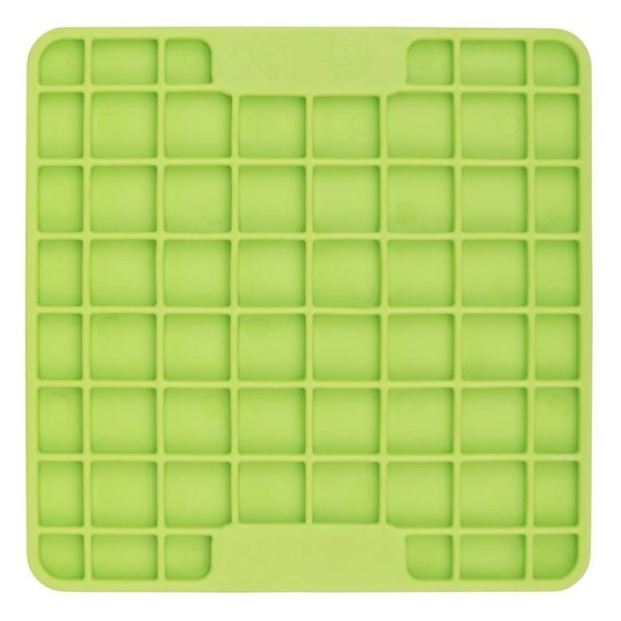 Лизальний килимок антистрес для маленьких собак собак LickiMat Mini Playdate Green, м'яка основа