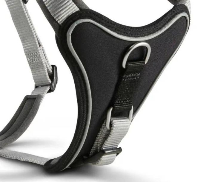 Шлейка для собак пом'якшена Wolters Professional Comfort 4 60-70 см / 30 мм Сріблястий