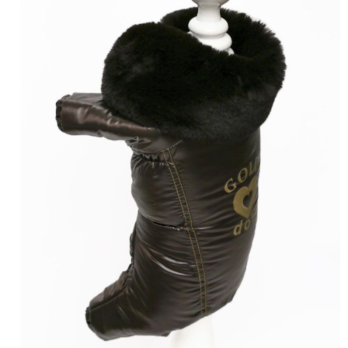 Шоколад комбінезон для собак хлопчиків на силіконі S2 Пінчер