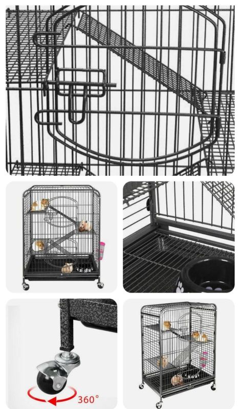 Клітка для гризунів універсальна 3 полиці, на колесах 92х64х43 см 