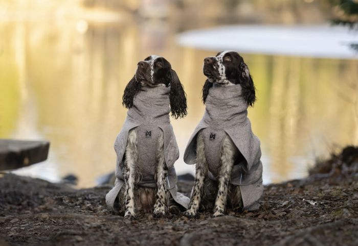 Халат-рушник для собак Drying coat Non-stop dogwear Сірий 45