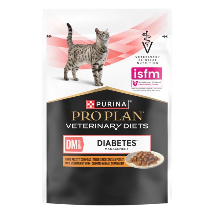 Purina Pro Plan DM вологий дієтичний корм для кішок з цукровим діабетом з куркою у соусі 85 г 