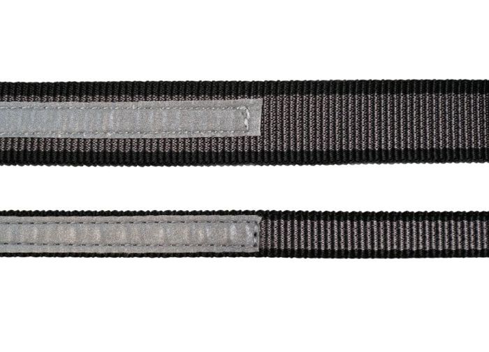 Повідець для собак Touring bungee leash Non-stop dogwear Чорний/Сірий 2,8 м/23 мм