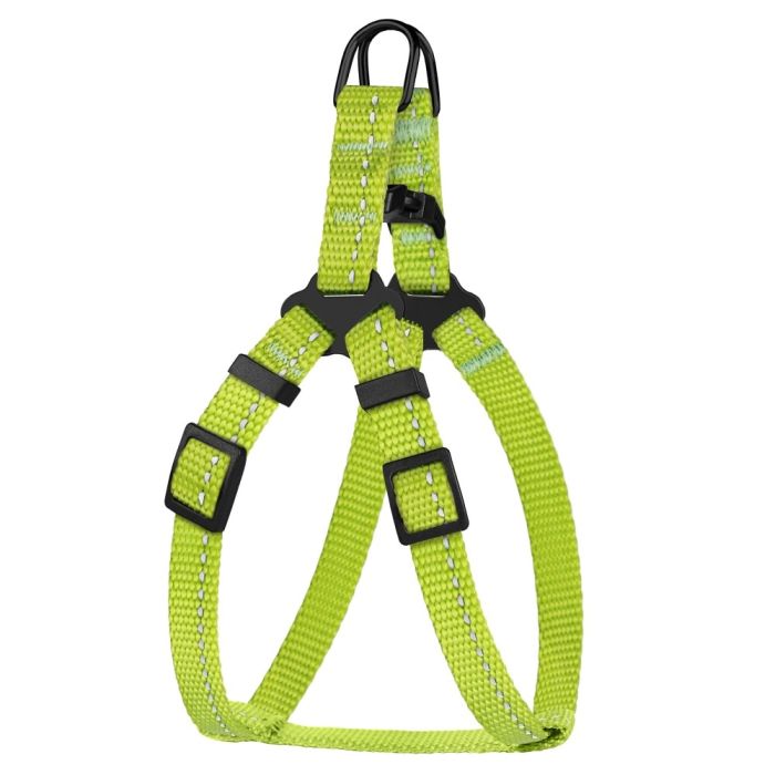 Шлея для собак BronzeDog салатова пластиковий фастекс 1305 68Т 10мм (24-30см)