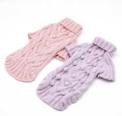 Светр вязаний косичка M