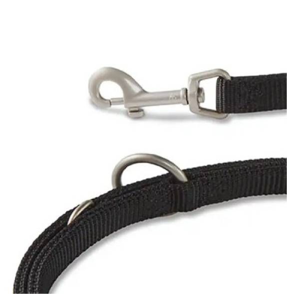 Повідець перестібка з нейлону для собак маленьких порід та котів Wolters Professional S 2 м / 10 мм Чорний