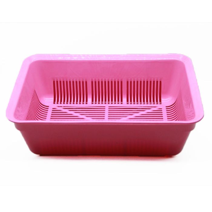 Туалет Дніпро глибокий з сіткою 402713 див малиново-бежевий 