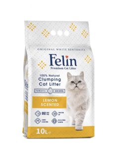 Наповнювач бентонітовий FELIN, 10 л (8,8 кг) лимон