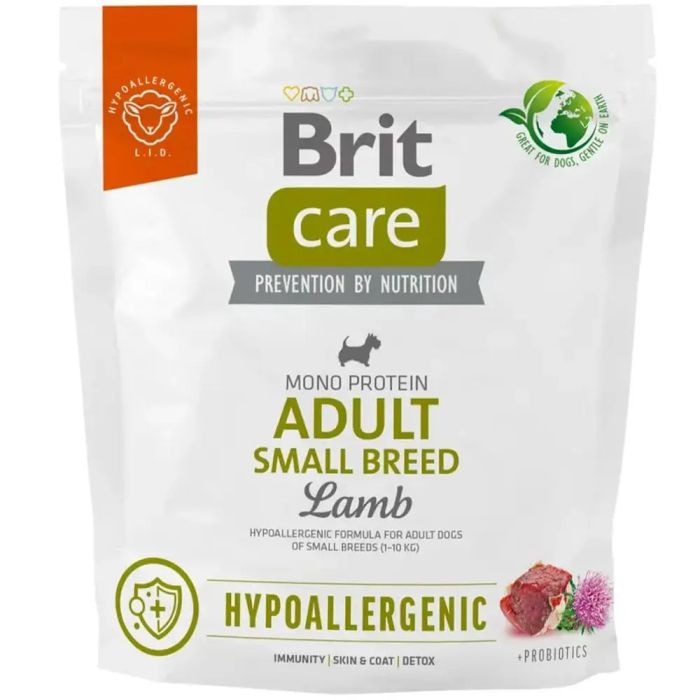 Brit Care Dog Hypoallergenic Adult Small Breed Сухий корм для собак малих порід гіпоалергенний з ягнятком 1 кг
