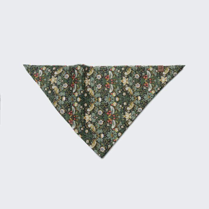 Бандана для собак Cloud7 Strawberry Thief Зелений M