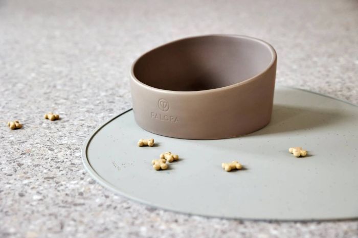 Килимок під миску собаки Palopa Loua Світло-сірий