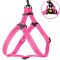 Шлея ACTIVE нейлонова зі світловідбиванням рожева 25мм Обхват Груди 58-71см