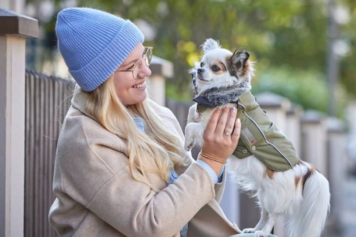 Куртка парку для собак Wolters Amundsen 60 см Оливковий