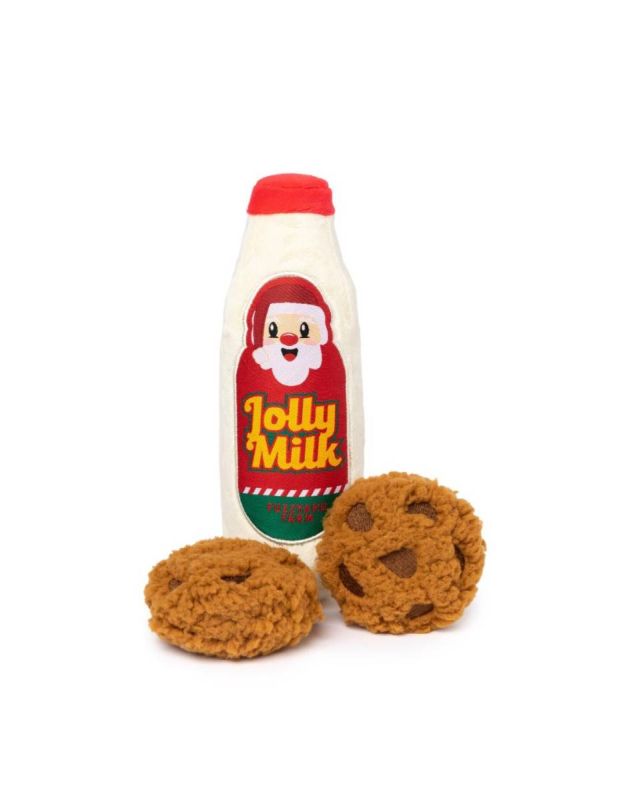 М'які іграшки для собак FuzzYard Різдвяне молоко з печивом
