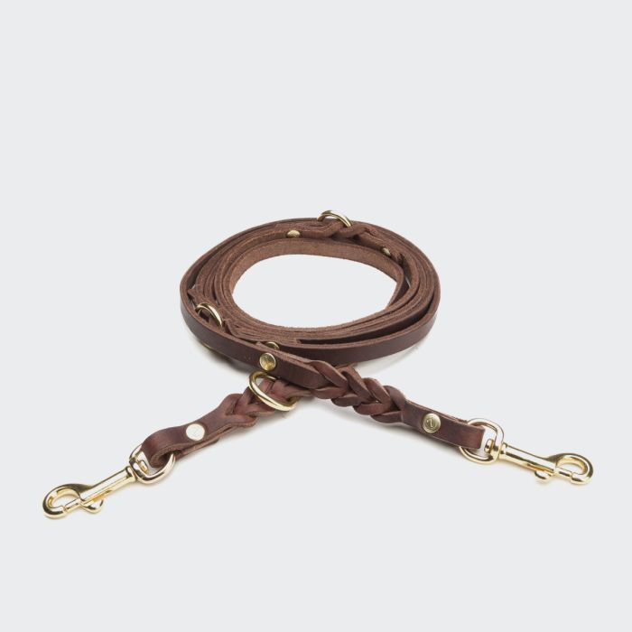 Повідець для собак Cloud7 Riverside Park 225 см / 1,4 см Коричневий L