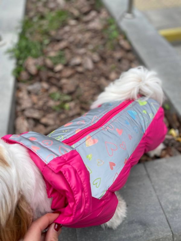 Ялинка світшот для собак дівчаток трикотаж на флісі Фуксія XS