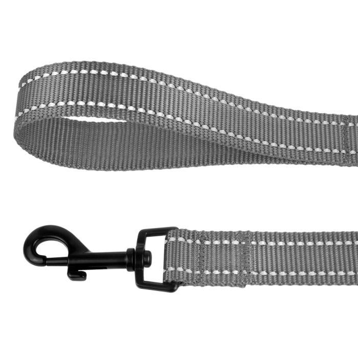 Повідець для собак BronzeDog 10мм-152см сірий 1311 59Т 