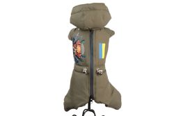 Хакі комбінезон для собак хлопчиків на силіконі XL бигль