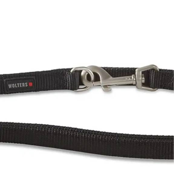 Повідець перестібка з нейлону для собак маленьких порід та котів Wolters Professional S 2 м / 10 мм Чорний