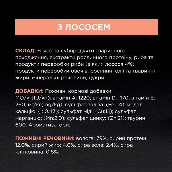 Pro Plan Nutrisavour Housecat Adult консерва для домашніх котів із лососем у соусі, 85 г Акція