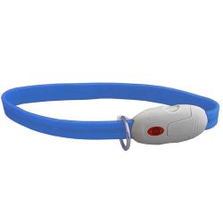 Нашийник М миготливий плоский 55 см синій CTY-017-1 