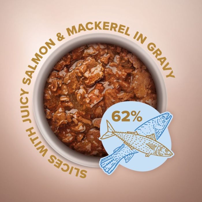 Акція Club 4 Paws Plus Selection Вологий корм для собак малих порід з лососем і макреллю в соусі 85 г 