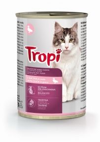Консерва для котів Tropi шматочки в соусі з качкою 415 г. 