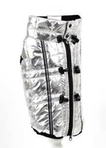 Жилет Харлі стьогана плащівка срібло (хлопчик) XXL1