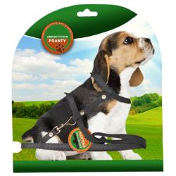 Шлея з повідцем шкіра 22-34 см 31-48 см 130 см Фауна коричневий 