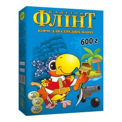 Корм Флінт для середніх папуг 500г, Лорі Флінт для середніх папуг з йодом500г з