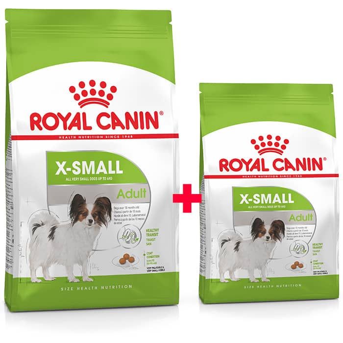 Акція сухий корм Royal Canin X-Small Adult 1,5 кг + 500г в подарунок 